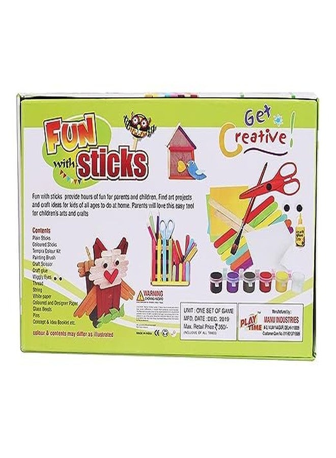 Fun4you Kids Art & Craft Kit Game | Ice Cream Stick for Craft | Art Supplies for Creative Play & Fun Learning for Boys & Girls | Safe & Durable - Image 5